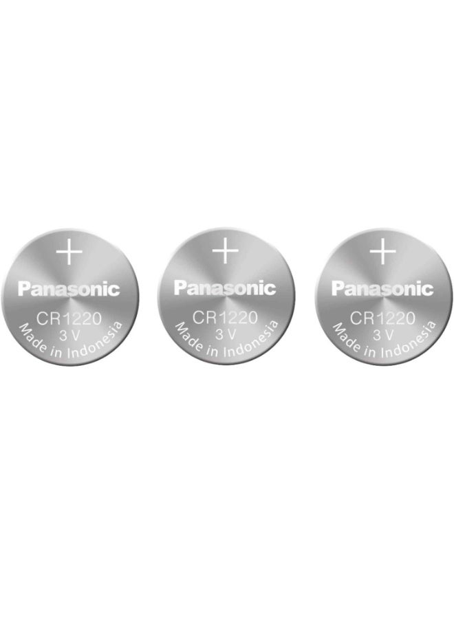 Panasonic 3-Pieces Panasonic CR1220 Lithium 3V Indonesia Batteries - Image 1